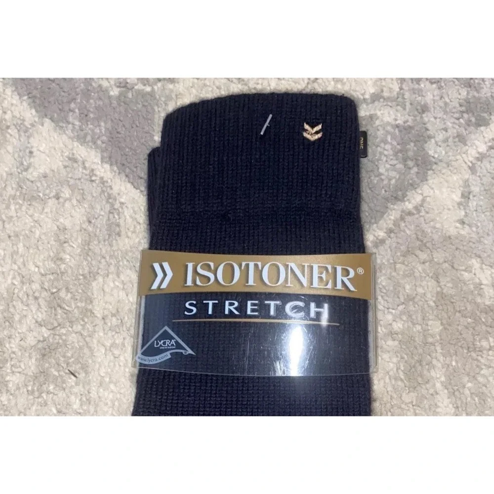 New Women's Isotoner Stretch Acrylic Blend Black  Gloves‎ One Size - Picture 3 of 6